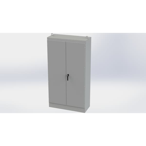 3 Point Latch with Padlock/Keylock Handle Electrical Enclosures, 90 in H, 20 in D, 48 in W